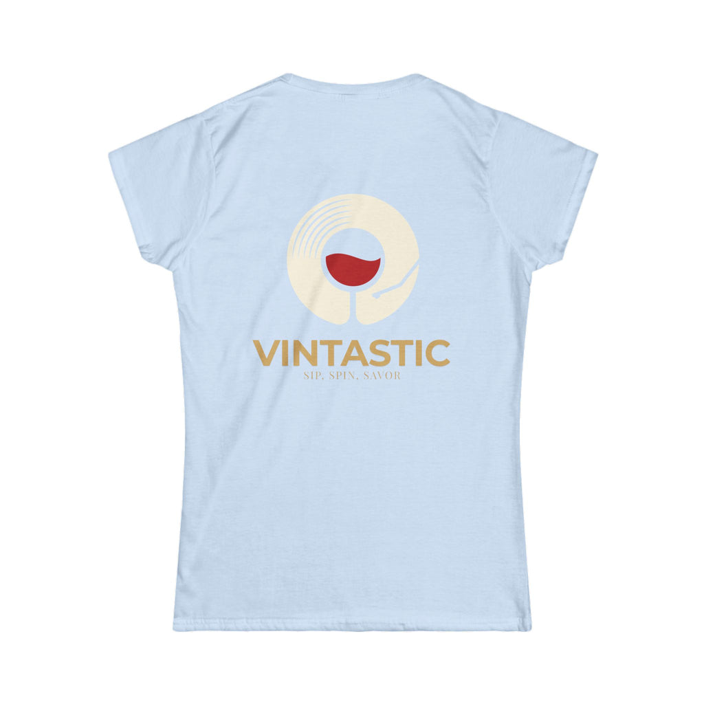 Vintastic Wine Tee — "Sip Sip Savor" Women's Graphic T-Shirt