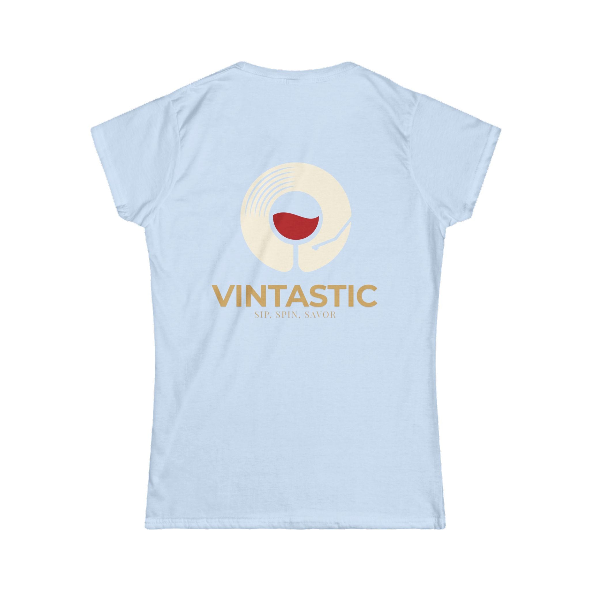 Vintastic Wine Tee — "Sip Sip Savor" Women's Graphic T-Shirt