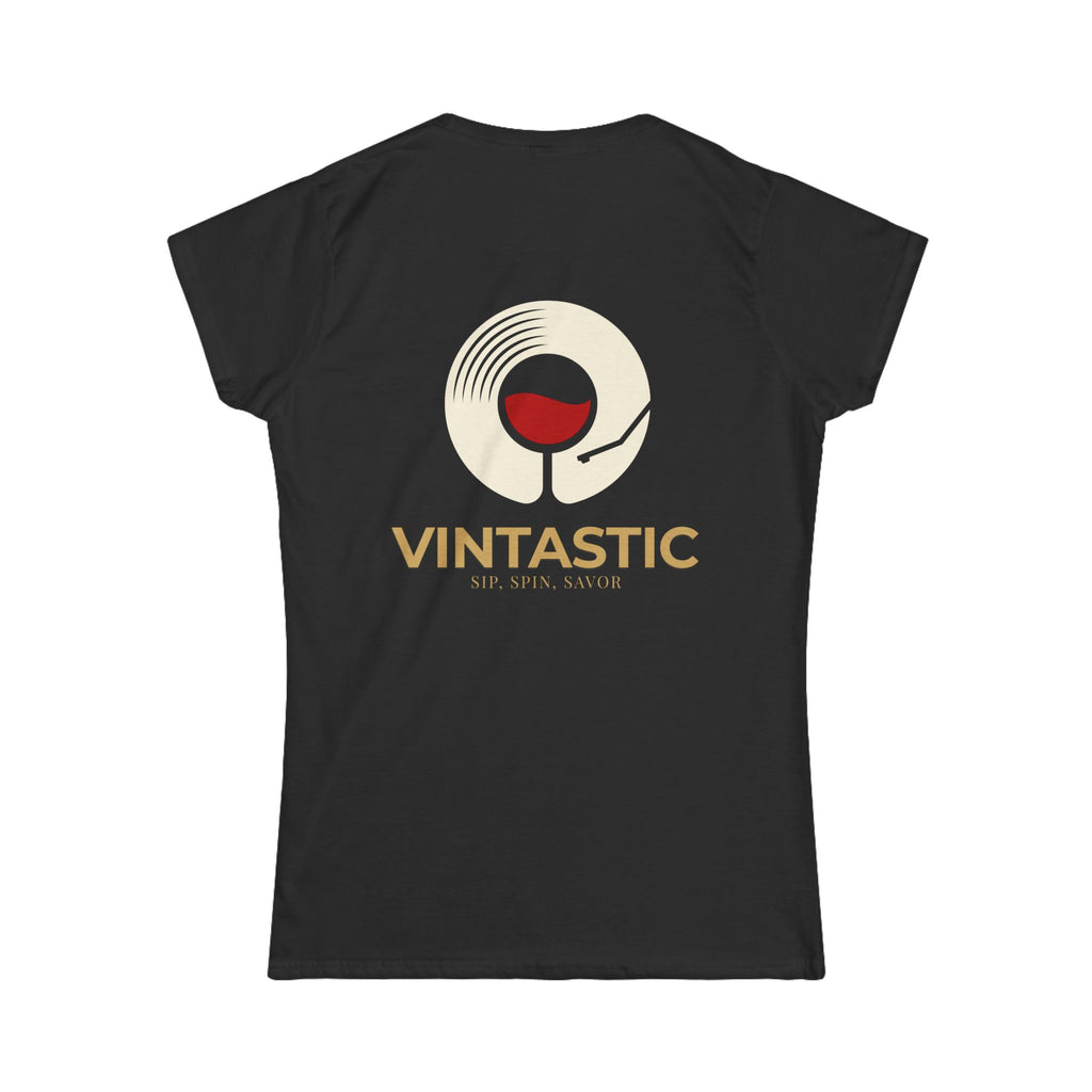 Vintastic Wine Tee — "Sip Sip Savor" Women's Graphic T-Shirt