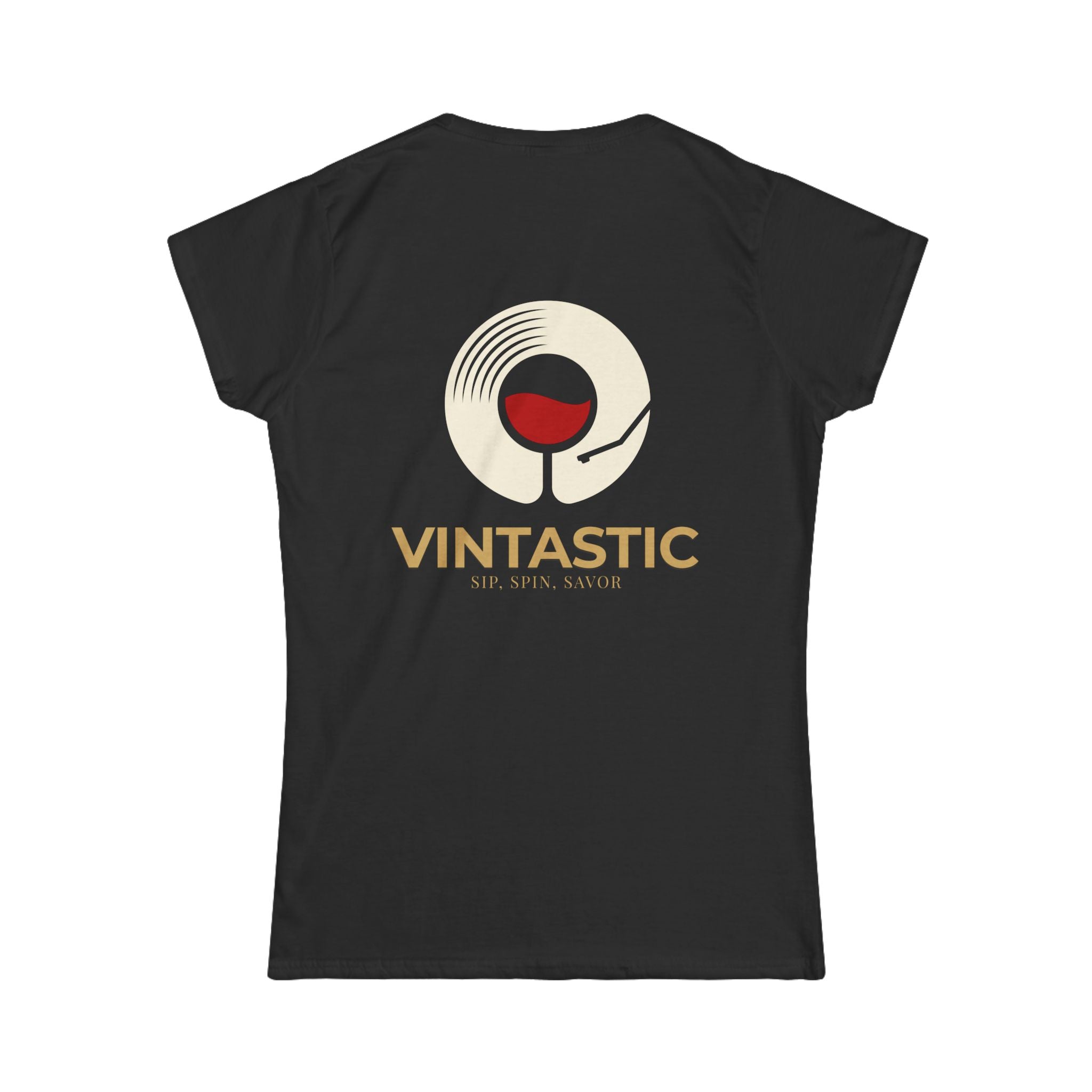Vintastic Wine Tee — "Sip Sip Savor" Women's Graphic T-Shirt