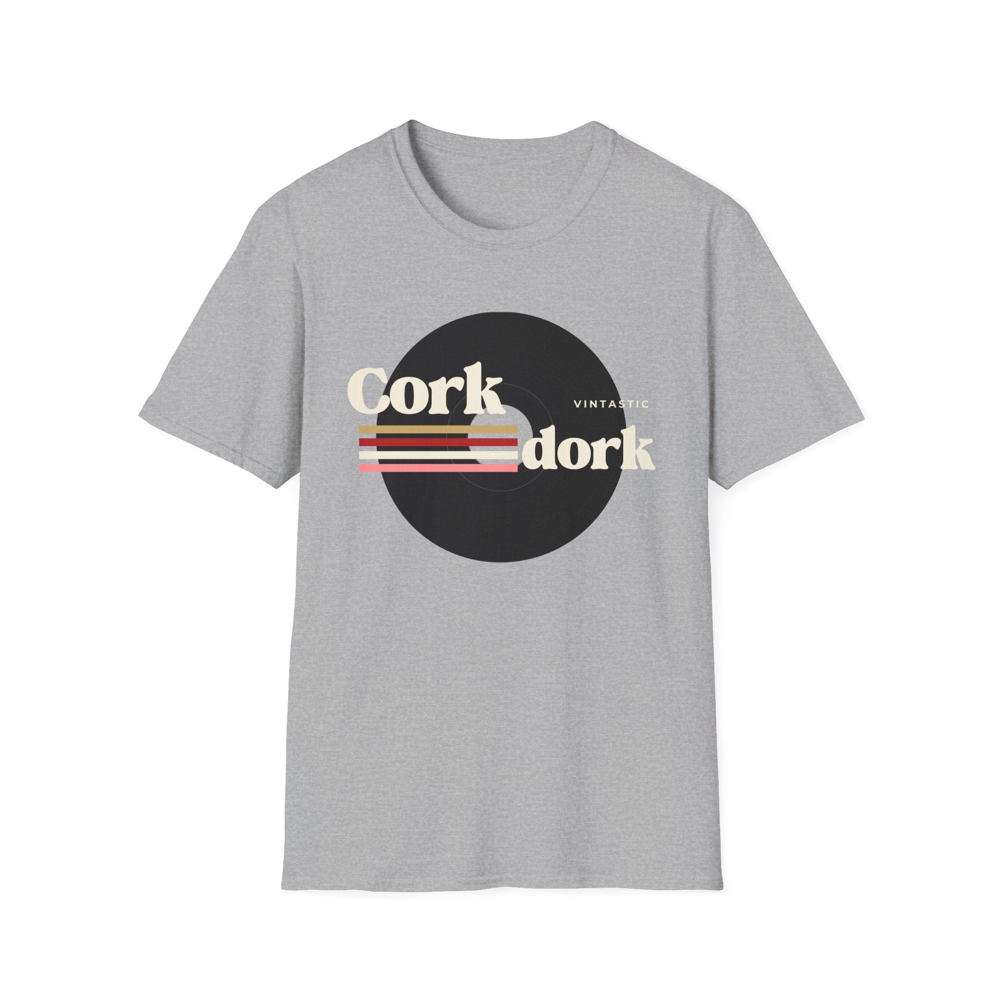 Cork Dork – Retro Wine Tee (Vintastic™ Wine & Vinyl Collection)