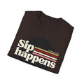 Sip Happens – Vintage Wine Tee (Vintastic™ Wine & Vinyl Collection)