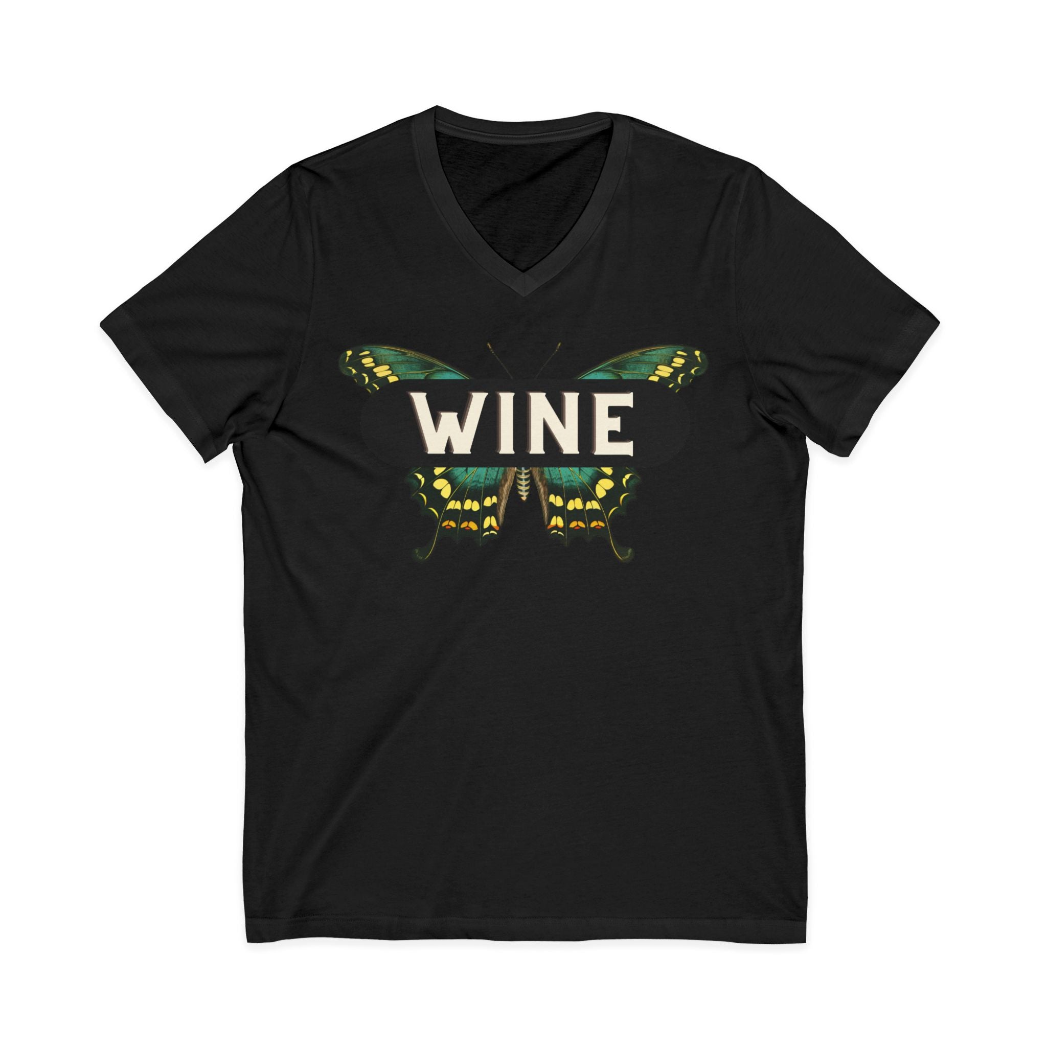 WINE Butterfly V-Neck Tee | Everyday Wine Collection