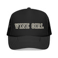 Wine Girl Trucker Cap -by  Vintastic Designs