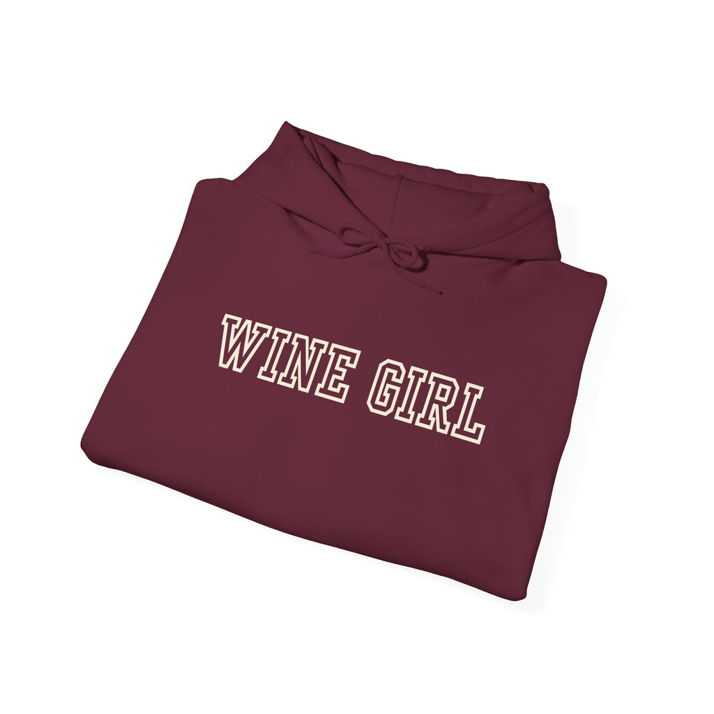 Vintastic Wine Girl Hoodie – Black Unisex Oversized Sweatshirt | Wine Lover Gift