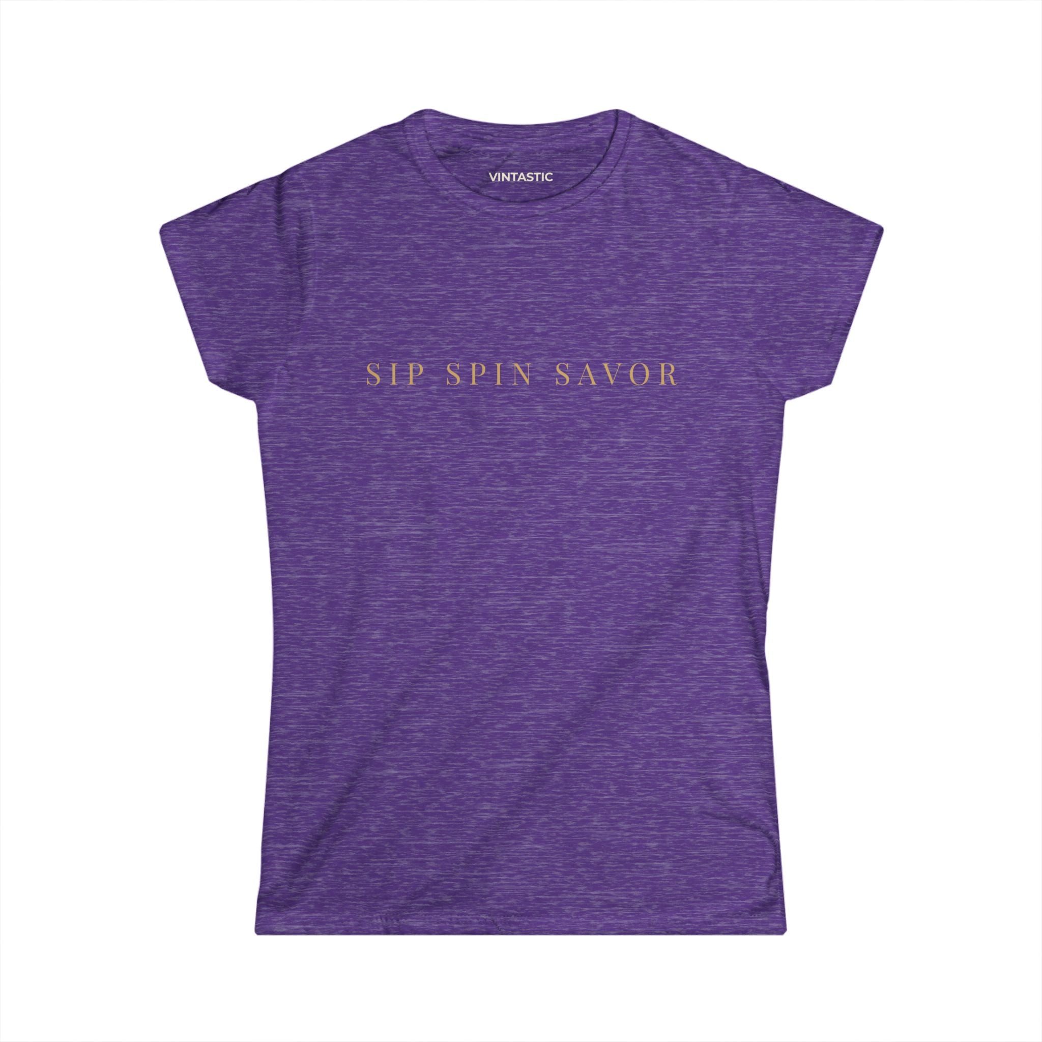 Vintastic Wine Tee — "Sip Sip Savor" Women's Graphic T-Shirt