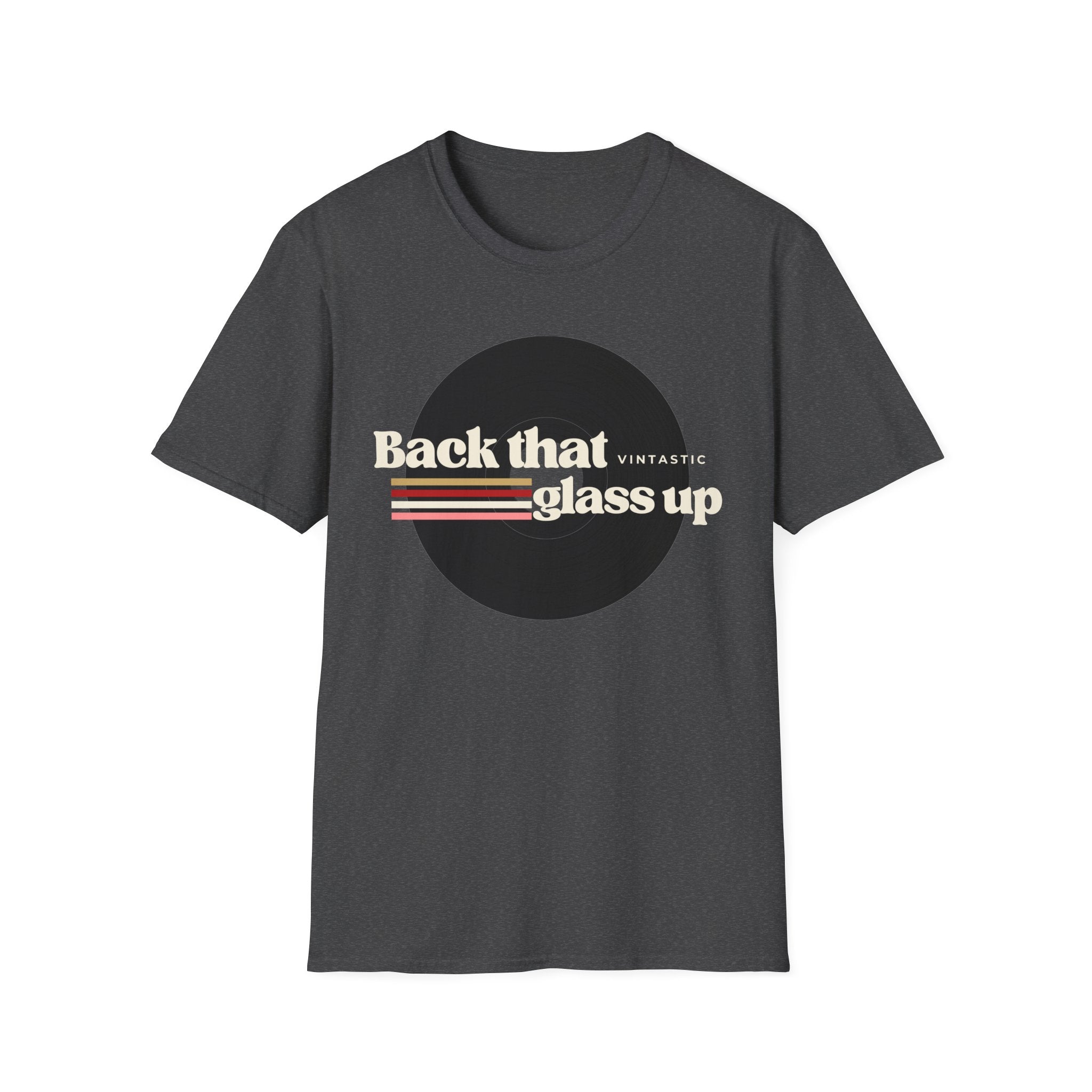 Back That Glass Up – Retro Wine Tee (Vintastic™ Wine & Vinyl Collection)