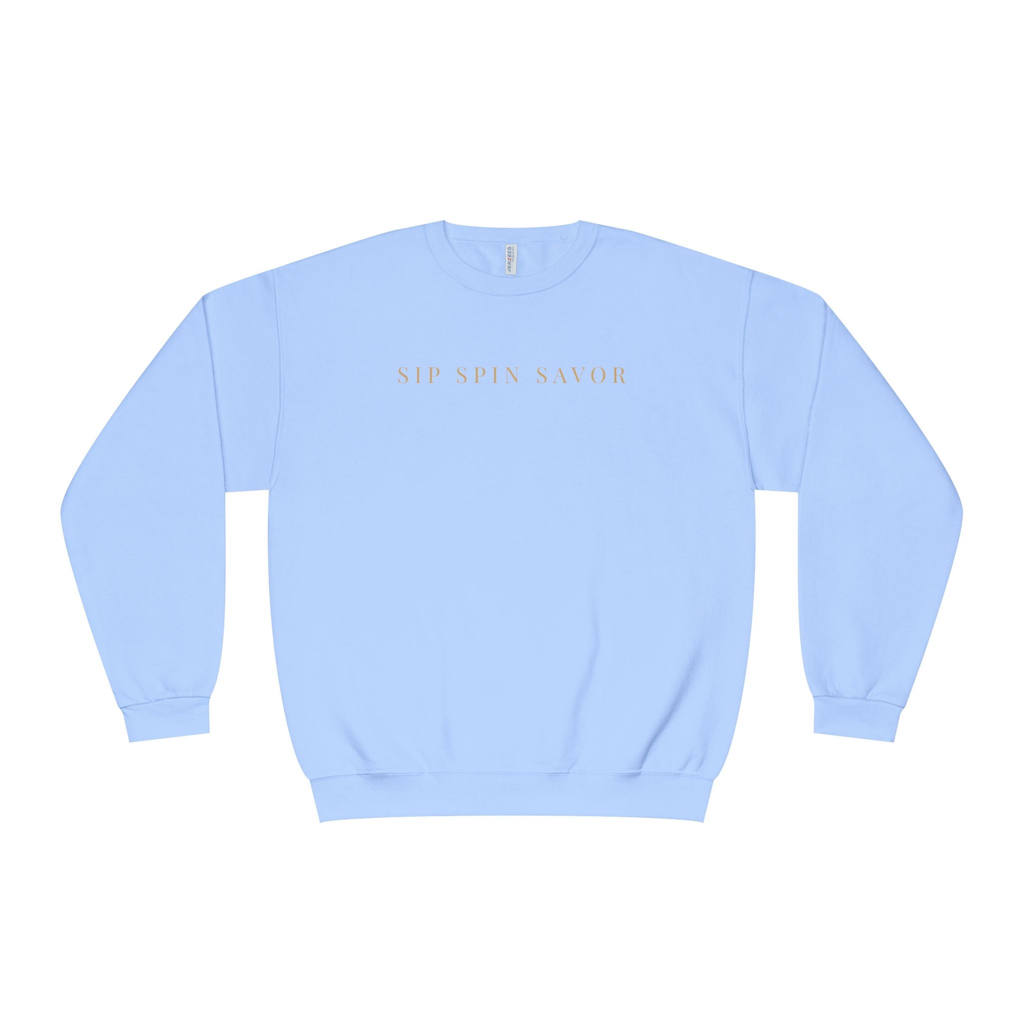 Vintastic Crewneck Sweatshirt — 'Sip Spin Savor' Wine Lover Pullover
