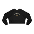 Cropped Pullover — "Champagne Vintastic" Retro Wine Graphic