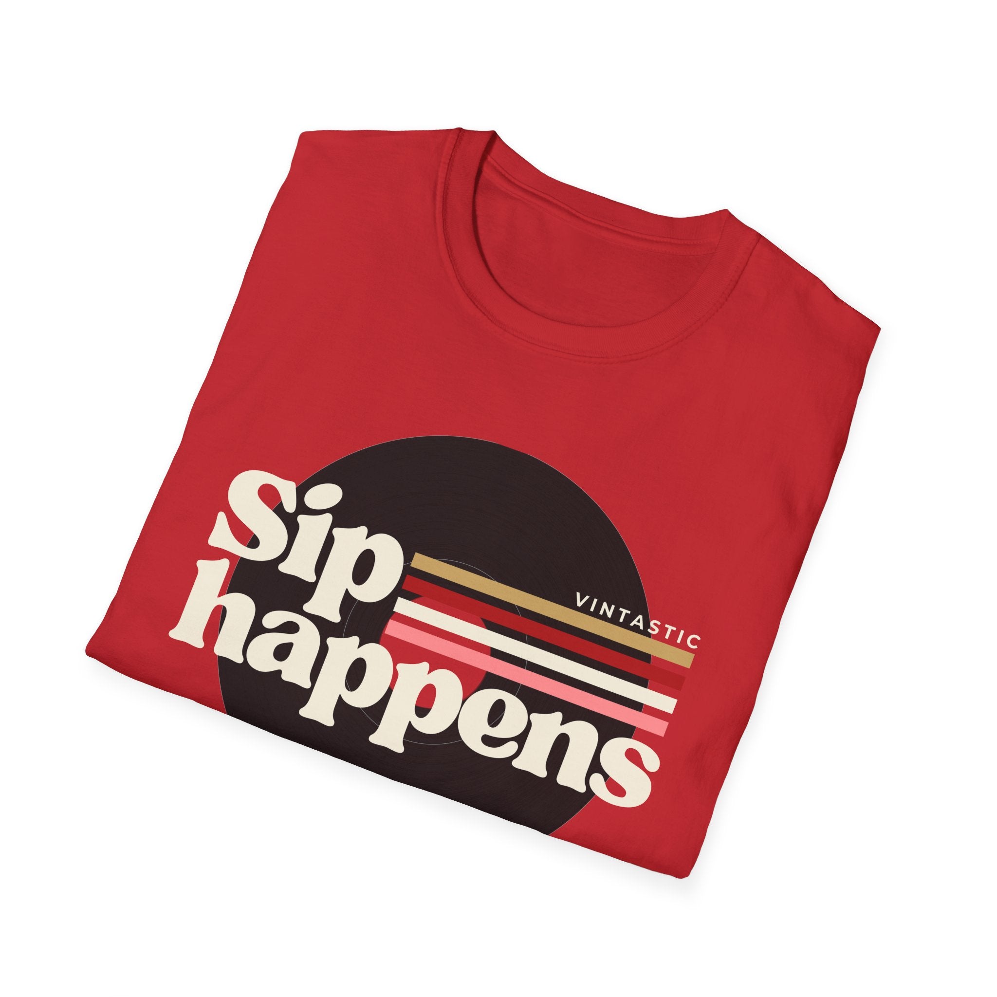 Sip Happens – Vintage Wine Tee (Vintastic™ Wine & Vinyl Collection)