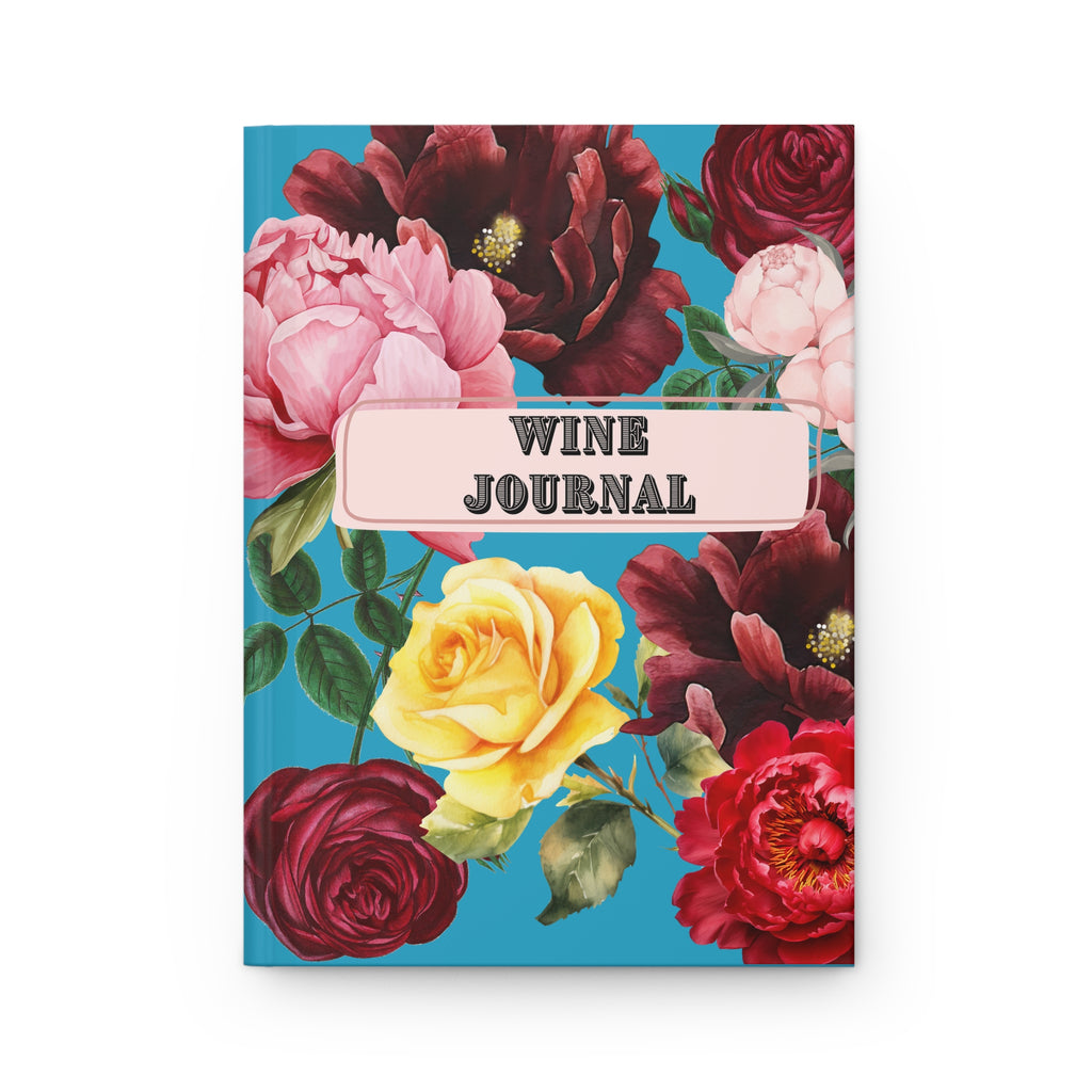 Floral Wine Journal - Elegant Hardcover Diary for Wine Lovers