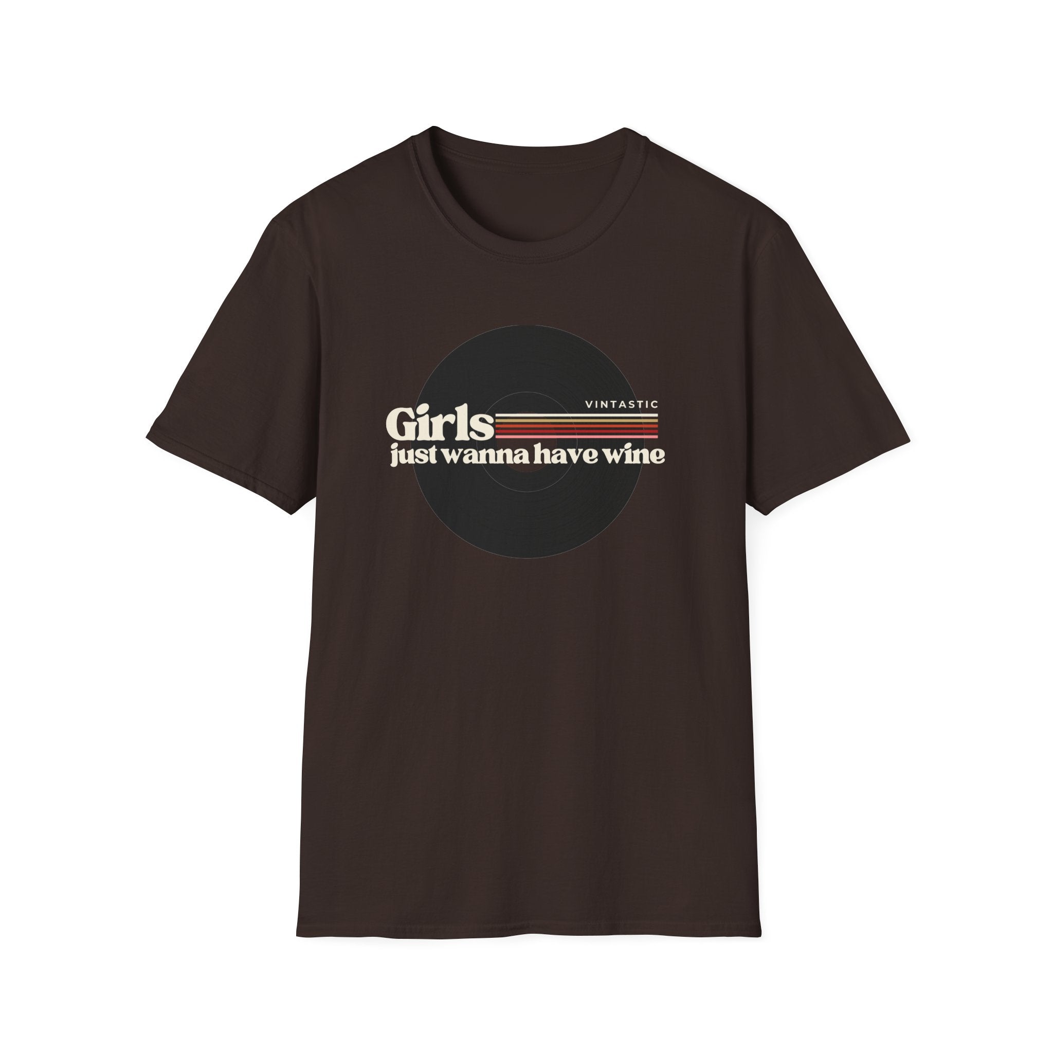 Girls Just Wanna Have Wine T-Shirt | Women’s Wine Lover Tee | Wine & Vinyl Collection