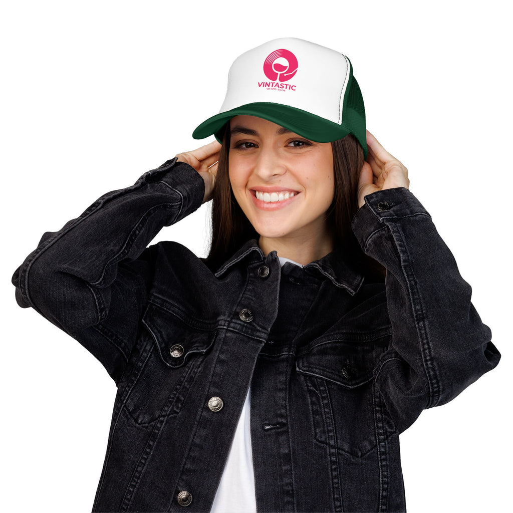 Vintastic Trucker Hat — Retro Wine Logo Foam Cap