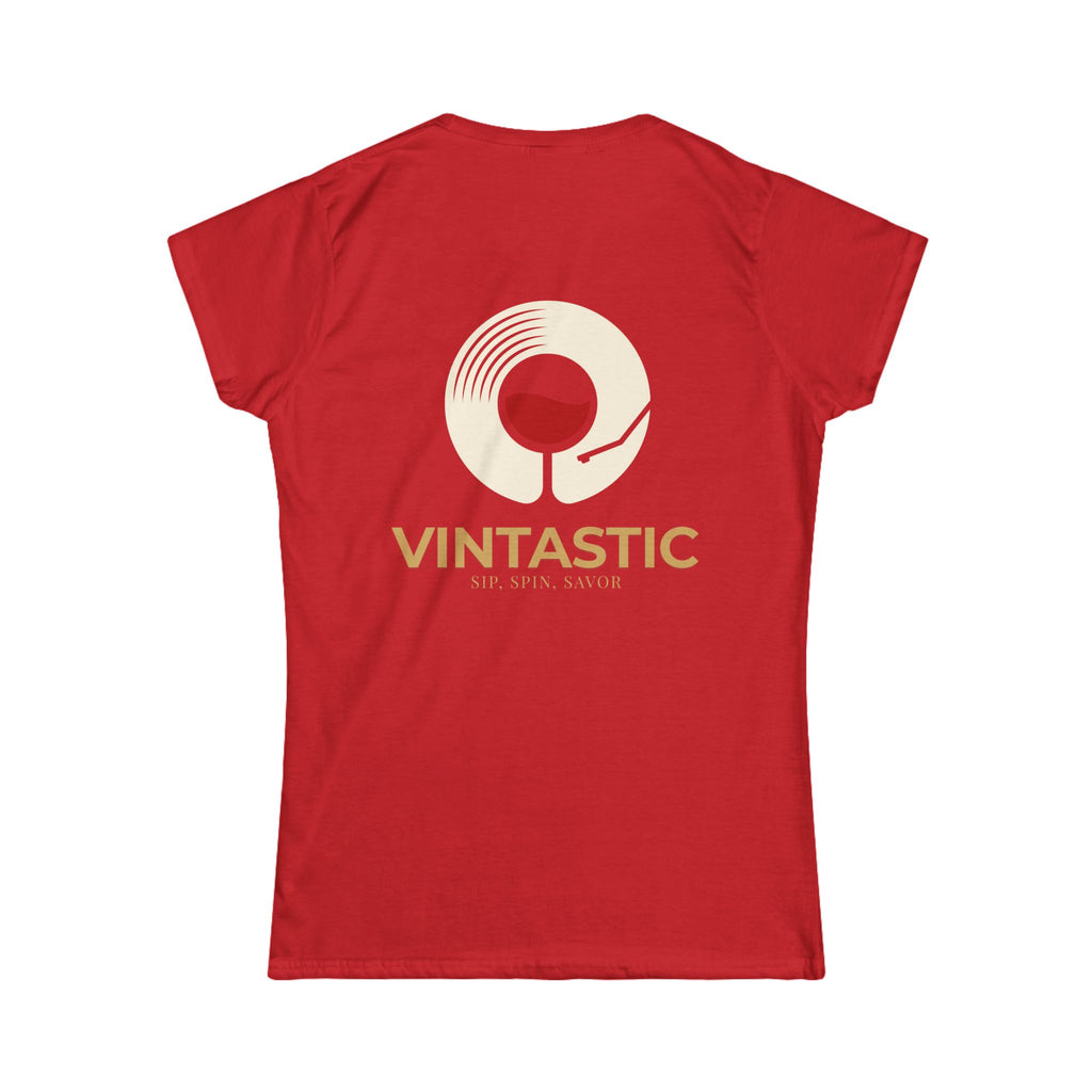 Vintastic Wine Tee — "Sip Sip Savor" Women's Graphic T-Shirt