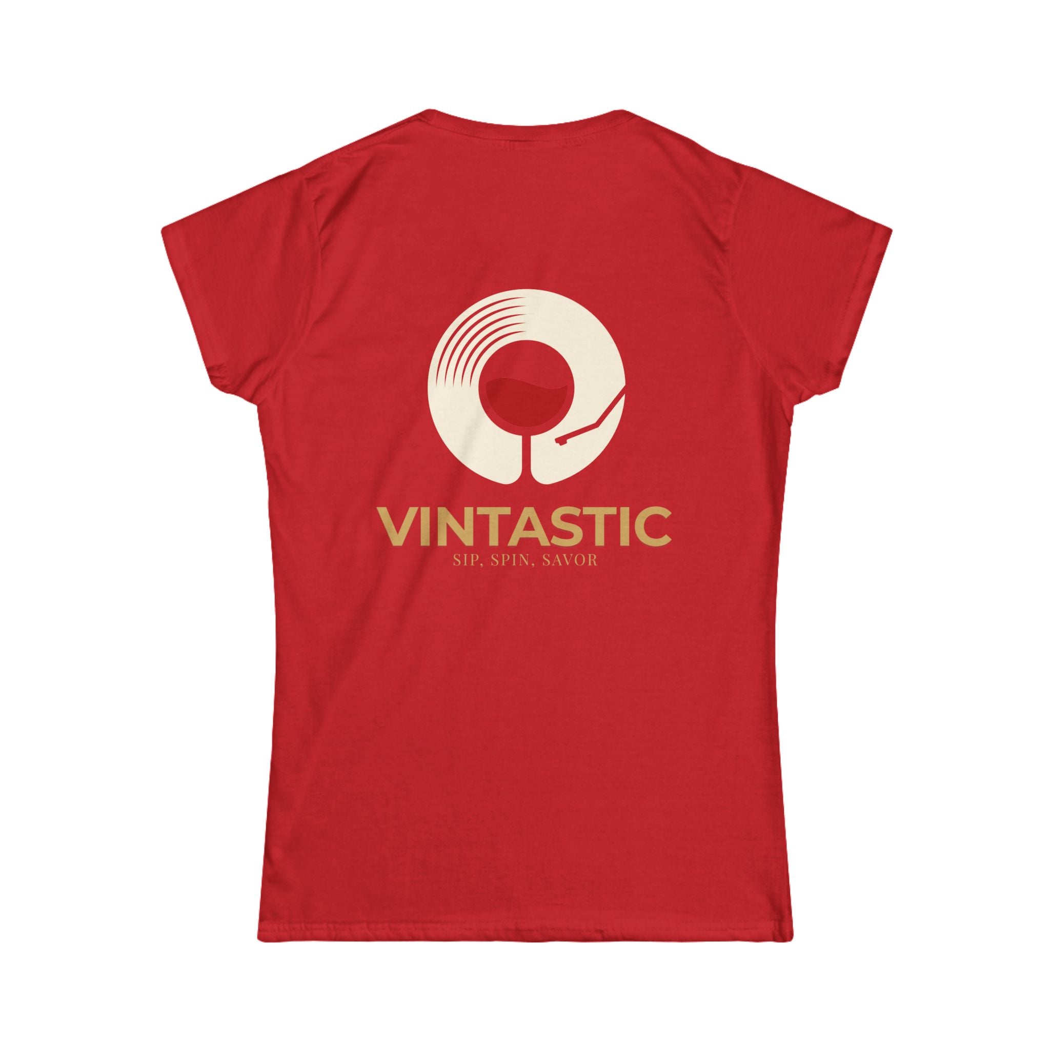 Vintastic Wine Tee — "Sip Sip Savor" Women's Graphic T-Shirt