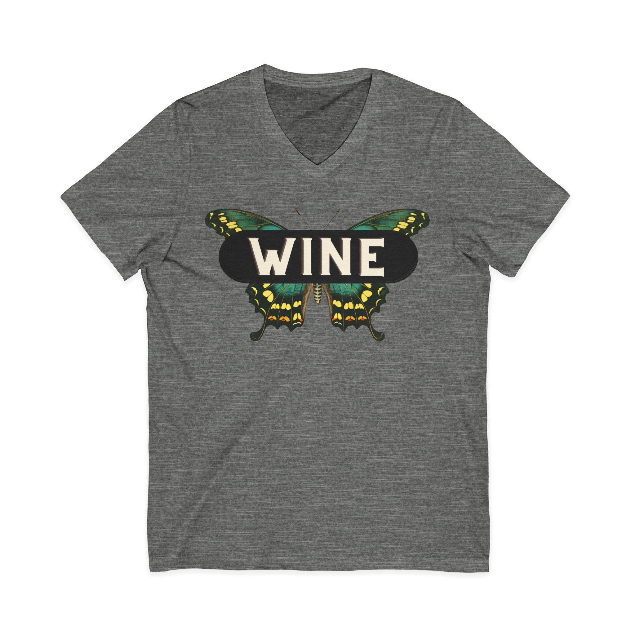 WINE Butterfly V-Neck Tee | Everyday Wine Collection