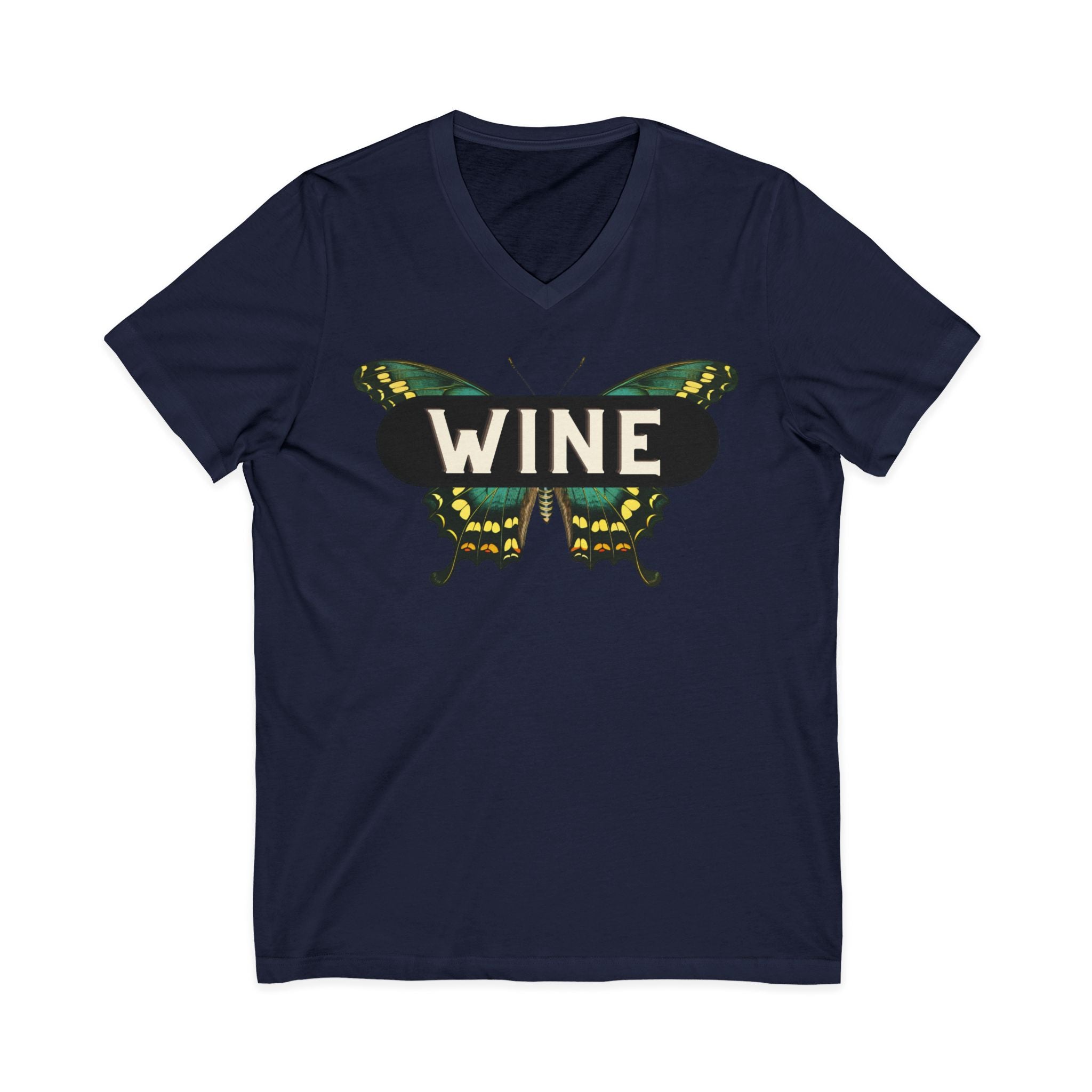 WINE Butterfly V-Neck Tee | Everyday Wine Collection