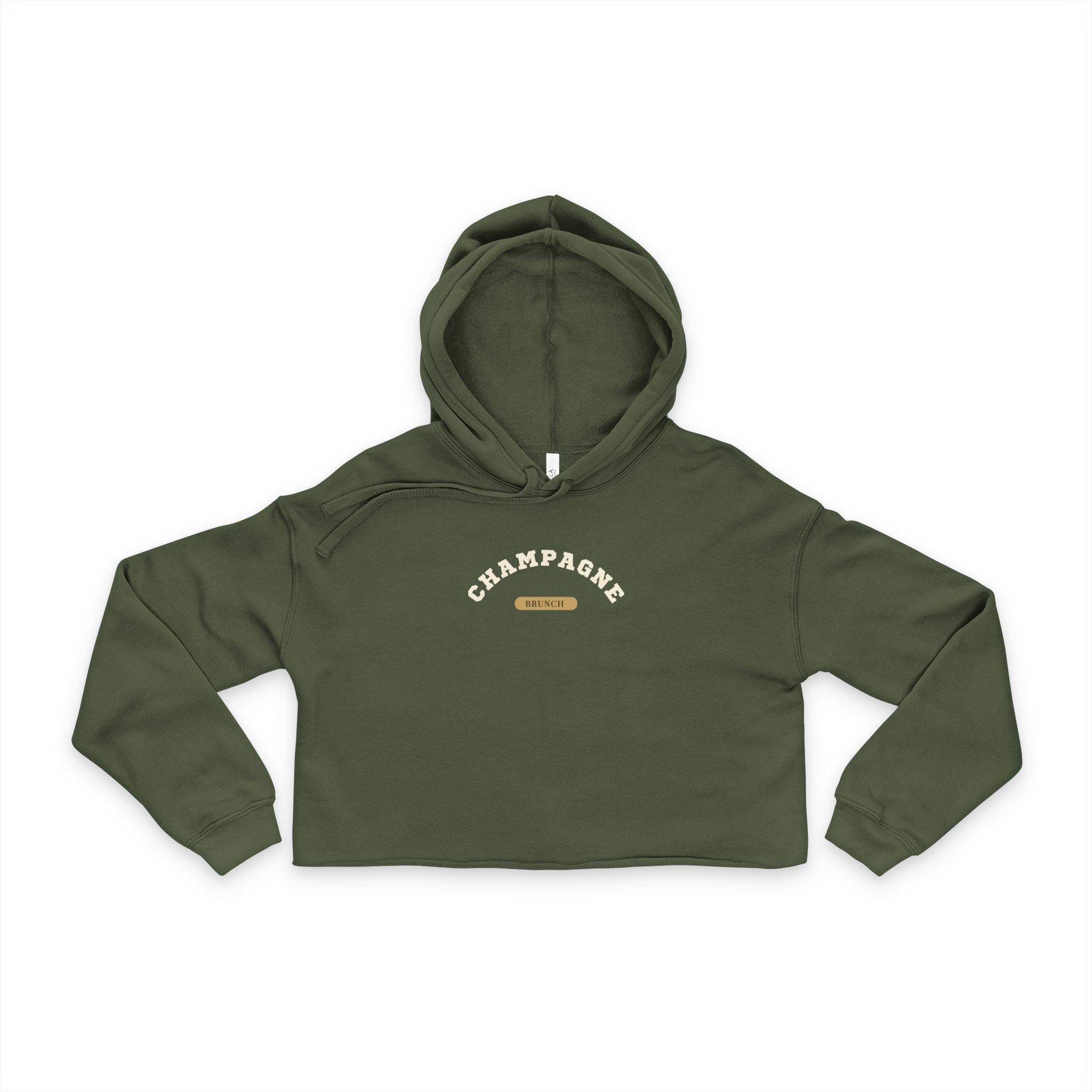 Champagne Brunch Cropped Hoodie