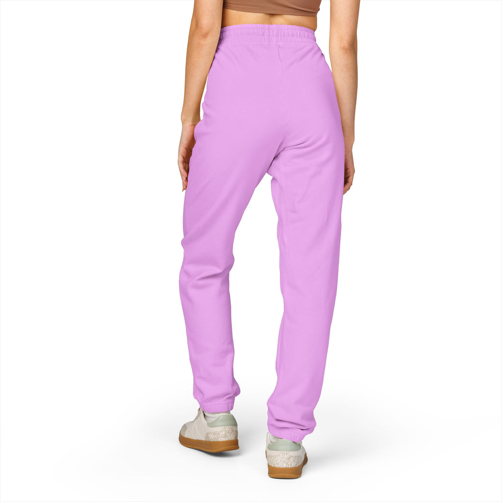 Cozy Champagne Season Sweatpants — Garment-Dyed Fleece Joggers with 'Canyon Club' Logo