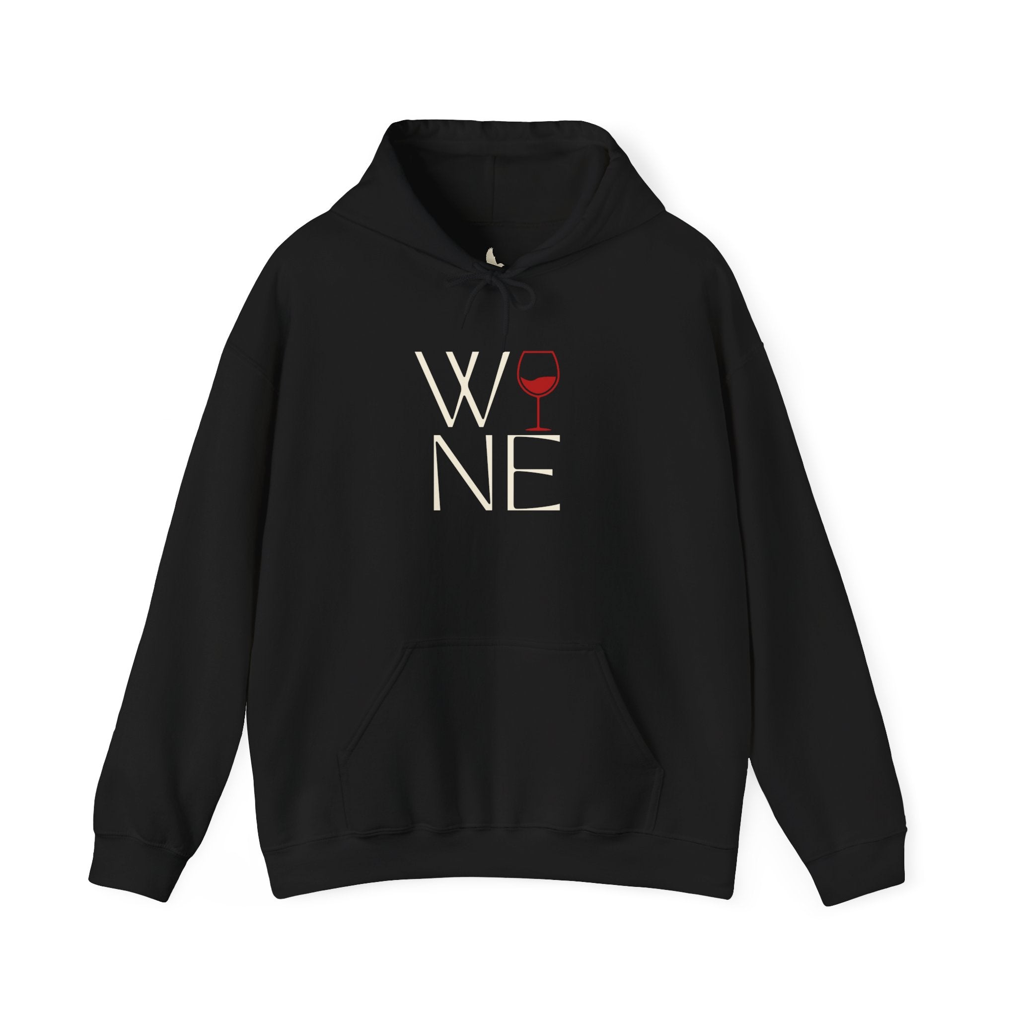 Wine Lover's Unisex Hoodie - Cozy Sweatshirt with Wine Glass Design