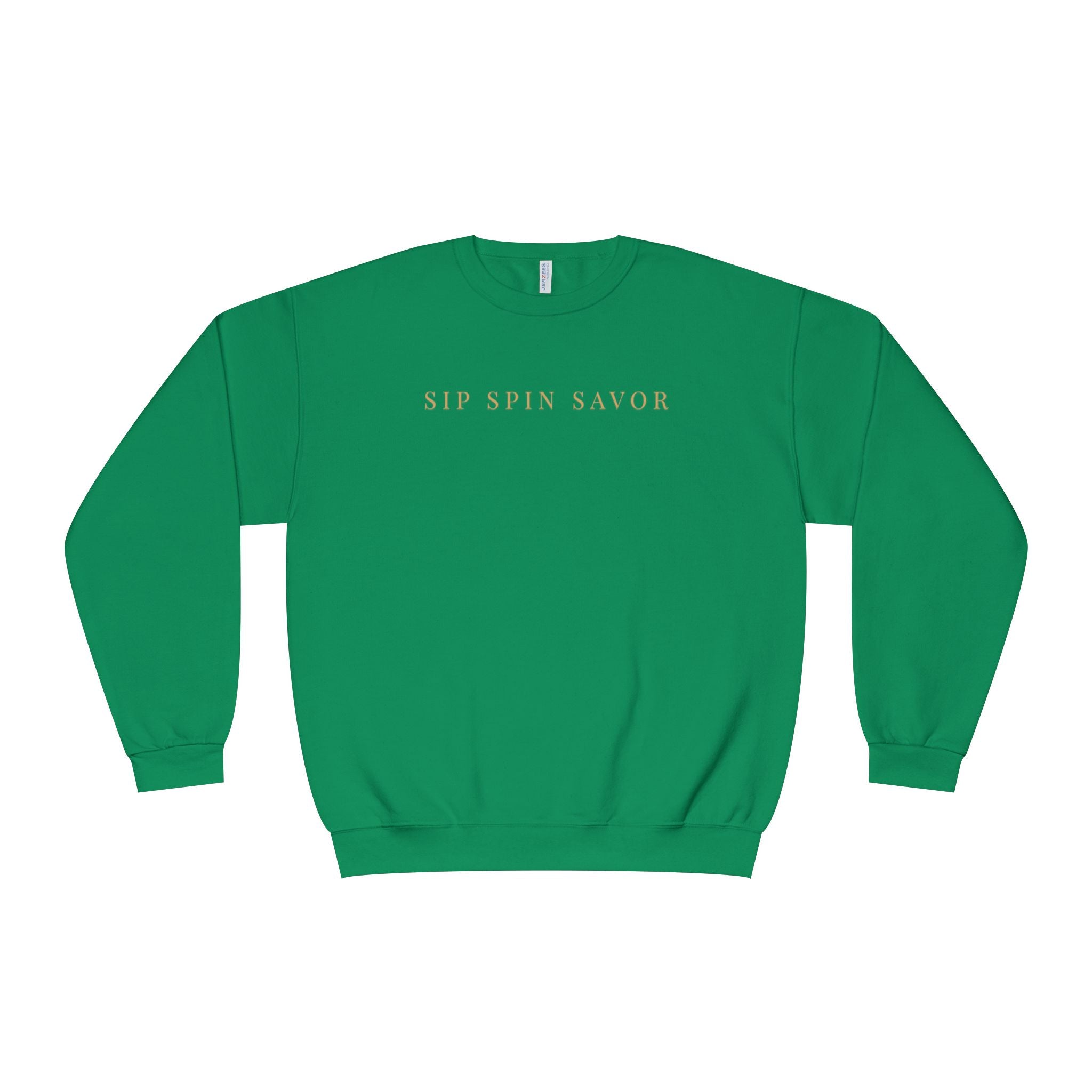 Vintastic Crewneck Sweatshirt — 'Sip Spin Savor' Wine Lover Pullover
