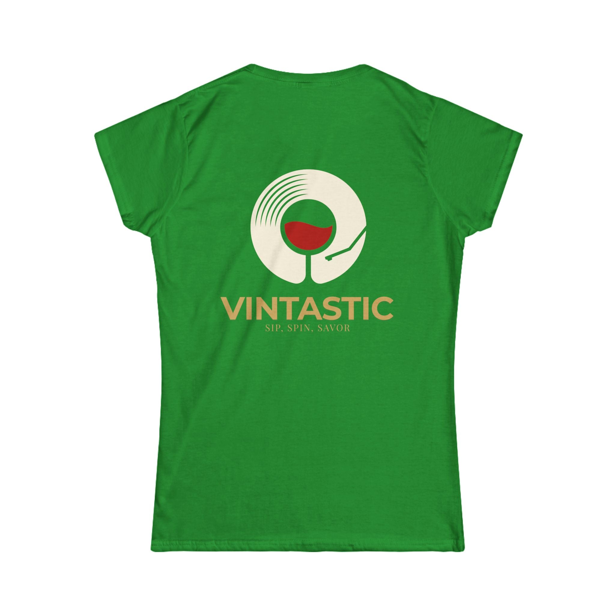 Vintastic Wine Tee — "Sip Sip Savor" Women's Graphic T-Shirt
